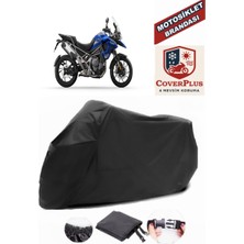 Triumph Tiger 1200 Gt Pro Branda Siyah Motosiket Brandası Motor Örtüsü Çadır Su Geçirmez Motosiklet Kılıfı Motor Brandası,lastikli,taşıma Torbalı