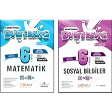 Günay Yayınları 6. Sınıf Bumerang Serisi Etkinlikli Matematik Sosyal Bilgiler Seti 2026 Güncel Basım