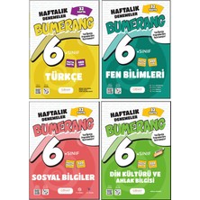 Günay Yayınları 6. Sınıf Bumerang Serisi 32 Haftalık Denemeler Türkçe Fen Bilimleri Sosyal Bilgiler Din Kültürü Seti 2026 Güncel Basım