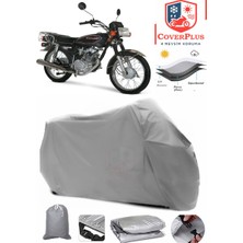 Kanuni Breton 125 Branda Gri Motosiket Brandası Motor Örtüsü Çadır Su Geçirmez Motosiklet Kılıfı Motor Brandası,lastikli,taşıma Torbalı