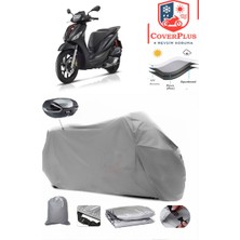 Piaggio Medley S 150 Branda Gri Arka Çanta Uyumlu(Topcase) Motosiket Brandası Motor Örtüsü Çadır Su Geçirmez Motosiklet Kılıfı Motor Brandası,lastikli,taşıma Torbalı