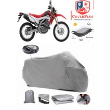 Honda Crf 250 L Branda Gri Arka Çanta Uyumlu(Topcase) Motosiket Brandası Motor Örtüsü Çadır Su Geçirmez Motosiklet Kılıfı Motor Brandası,lastikli,taşıma Torbalı