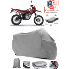 Lifan X-Plore 200M Branda Gri Motosiket Brandası Motor Örtüsü Çadır Su Geçirmez Motosiklet Kılıfı Motor Brandası,lastikli,taşıma Torbalı