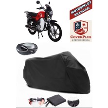 Rmg Moto Gusto Ranger 100 Branda Siyah Arka Çanta Uyumlu(Topcase) Motosiket Brandası Motor Örtüsü Çadır Su Geçirmez Motosiklet Kılıfı Motor Brandası,lastikli,taşıma Torbalı