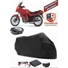 Bmw K 75 Rt Branda Siyah Arka Çanta Uyumlu(Topcase) Motosiket Brandası Motor Örtüsü Çadır Su Geçirmez Motosiklet Kılıfı Motor Brandası,lastikli,taşıma Torbalı