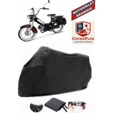 Mobylette Bionik 51 Branda Siyah Motosiket Brandası Motor Örtüsü Çadır Su Geçirmez Motosiklet Kılıfı Motor Brandası,lastikli,taşıma Torbalı