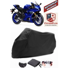 Yamaha  R7 Branda Siyah Motosiket Brandası Motor Örtüsü Çadır Su Geçirmez Motosiklet Kılıfı Motor Brandası,lastikli,taşıma Torbalı