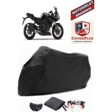 Yamaha  Fazer 8 Branda Siyah Motosiket Brandası Motor Örtüsü Çadır Su Geçirmez Motosiklet Kılıfı Motor Brandası,lastikli,taşıma Torbalı