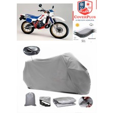 Honda Mtx 200 Branda Gri Arka Çanta Uyumlu(Topcase) Motosiket Brandası Motor Örtüsü Çadır Su Geçirmez Motosiklet Kılıfı Motor Brandası,lastikli,taşıma Torbalı