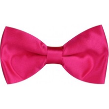 Mnk Baby & Kids Saten Erkek Çocuk Papyon Düz Desenli Pembe Renk 100% Polyester