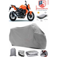 Kawasaki Z 750 Branda Gri Motosiket Brandası Motor Örtüsü Çadır Su Geçirmez Motosiklet Kılıfı Motor Brandası,lastikli,taşıma Torbalı