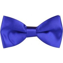 Mnk Baby & Kids Erkek Çocuk Saten Papyon Düz Desen Mavi Renk 100% Polyester Günlük Kullanım