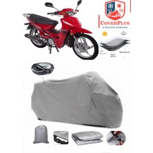 Ramzey Rmz Cup 100 Branda Gri Arka Çanta Uyumlu(Topcase) Motosiket Brandası Motor Örtüsü Çadır Su Geçirmez Motosiklet Kılıfı Motor Brandası,lastikli,taşıma Torbalı