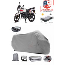 Tvs Apache Rtr 180 Branda Gri Arka Çanta Uyumlu(Topcase) Motosiket Brandası Motor Örtüsü Çadır Su Geçirmez Motosiklet Kılıfı Motor Brandası,lastikli,taşıma Torbalı