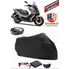 Voge Sr1 Branda Siyah Arka Çanta Uyumlu(Topcase) Motosiket Brandası Motor Örtüsü Çadır Su Geçirmez Motosiklet Kılıfı Motor Brandası,lastikli,taşıma Torbalı