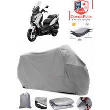 Sym Joymax Z Plus 250 Branda Gri Motosiket Brandası Motor Örtüsü Çadır Su Geçirmez Motosiklet Kılıfı Motor Brandası,lastikli,taşıma Torbalı