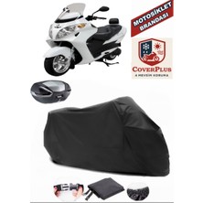 Mondial 250 Buffalo Branda Siyah Arka Çanta Uyumlu(Topcase) Motosiket Brandası Motor Örtüsü Çadır Su Geçirmez Motosiklet Kılıfı Motor Brandası,lastikli,taşıma Torbalı