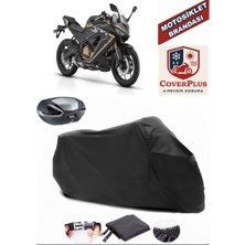 Qj SRK400 Rr Branda Siyah Arka Çanta Uyumlu(Topcase) Motosiket Brandası Motor Örtüsü Çadır Su Geçirmez Motosiklet Kılıfı Motor Brandası,lastikli,taşıma Torbalı