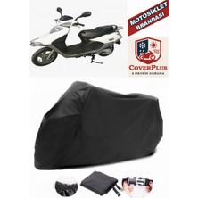 Arora Ar 100T-2B Branda Siyah Motosiket Brandası Motor Örtüsü Çadır Su Geçirmez Motosiklet Kılıfı Motor Brandası,lastikli,taşıma Torbalı