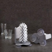 Pratik Kolay Fonksiyonel Vantuzlu Elde Bulaşık Yıkama Fırçası (3791)