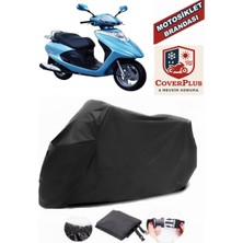 Honda Spacy 125 Branda Siyah Motosiket Brandası Motor Örtüsü Çadır Su Geçirmez Motosiklet Kılıfı Motor Brandası,lastikli,taşıma Torbalı
