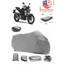 Honda Cb 250 R Branda Gri Arka Çanta Uyumlu(Topcase) Motosiket Brandası Motor Örtüsü Çadır Su Geçirmez Motosiklet Kılıfı Motor Brandası,lastikli,taşıma Torbalı