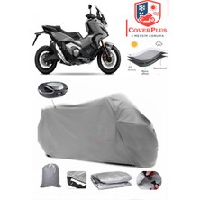 Honda X-Adv 350 Branda Gri Arka Çanta Uyumlu(Topcase) Motosiket Brandası Motor Örtüsü Çadır Su Geçirmez Motosiklet Kılıfı Motor Brandası,lastikli,taşıma Torbalı