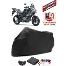 Kawasaki Versys X300 Branda Siyah Motosiket Brandası Motor Örtüsü Çadır Su Geçirmez Motosiklet Kılıfı Motor Brandası,lastikli,taşıma Torbalı