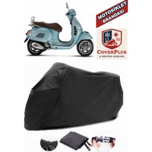 Vespa Gts 125 Abs Branda Siyah Motosiket Brandası Motor Örtüsü Çadır Su Geçirmez Motosiklet Kılıfı Motor Brandası,lastikli,taşıma Torbalı