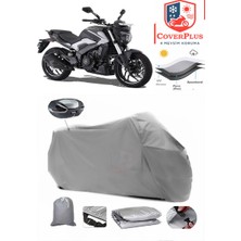 Bajaj Dominar 250 D Branda Gri Arka Çanta Uyumlu(Topcase) Motosiket Brandası Motor Örtüsü Çadır Su Geçirmez Motosiklet Kılıfı Motor Brandası,lastikli,taşıma Torbalı