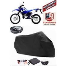 Yamaha  Dt 125 R Branda Siyah Arka Çanta Uyumlu(Topcase) Motosiket Brandası Motor Örtüsü Çadır Su Geçirmez Motosiklet Kılıfı Motor Brandası,lastikli,taşıma Torbalı