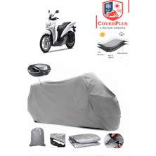 Yamaha  Xenter 150 Branda Gri Arka Çanta Uyumlu(Topcase) Motosiket Brandası Motor Örtüsü Çadır Su Geçirmez Motosiklet Kılıfı Motor Brandası,lastikli,taşıma Torbalı