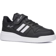 Günlük Unisex Çocuk Sneaker Bağcıklı ve Cırtlı Hafif Kaymaz Taban Rahat Spor Ayakkabı 100