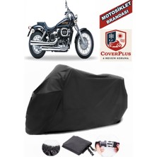Honda Vt 750 Dc Black Widow Branda Siyah Motosiket Brandası Motor Örtüsü Çadır Su Geçirmez Motosiklet Kılıfı Motor Brandası,lastikli,taşıma Torbalı
