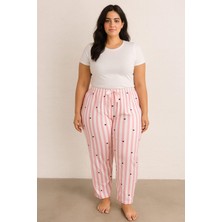 Pemilo Kadın Büyük Beden Desenli Milan Tek Alt