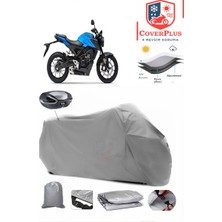Honda Cb 125 R Branda Gri Arka Çanta Uyumlu(Topcase) Motosiket Brandası Motor Örtüsü Çadır Su Geçirmez Motosiklet Kılıfı Motor Brandası,lastikli,taşıma Torbalı