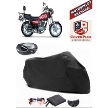 Kuba KB150-9 Branda Siyah Arka Çanta Uyumlu(Topcase) Motosiket Brandası Motor Örtüsü Çadır Su Geçirmez Motosiklet Kılıfı Motor Brandası,lastikli,taşıma Torbalı