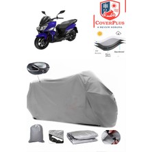 Sym Jet 14 Branda Gri Arka Çanta Uyumlu(Topcase) Motosiket Brandası Motor Örtüsü Çadır Su Geçirmez Motosiklet Kılıfı Motor Brandası,lastikli,taşıma Torbalı