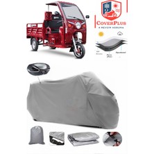 Yuki Yk-24 Aydos Branda Gri Arka Çanta Uyumlu(Topcase) Motosiket Brandası Motor Örtüsü Çadır Su Geçirmez Motosiklet Kılıfı Motor Brandası,lastikli,taşıma Torbalı
