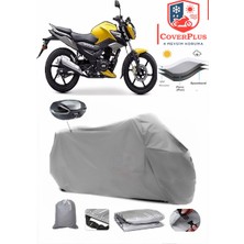 Tvs Raider 125 Branda Gri Arka Çanta Uyumlu(Topcase) Motosiket Brandası Motor Örtüsü Çadır Su Geçirmez Motosiklet Kılıfı Motor Brandası,lastikli,taşıma Torbalı