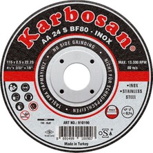 Karbosan Kesici Tas Inox 115*1*22.23 5 Adet
