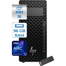 Hp Z2 Tower G1I Intel Core Ultra 9 285K 96GB Ddr5 4tb SSD Intel Arc Graphics  Windows 11 Pro Taşınabilir Bilgisayar A2KX9ESP24 + Zettausbbellek
