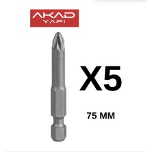 Bits Uç Yıldız Pz2*75 mm 5 Adet