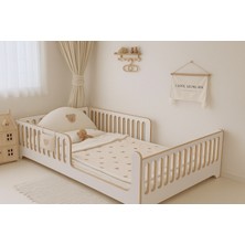 Beyaz Mdf Lisinia Model Montessori Bebek ve Çocuk Karyolası