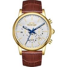 Slazenger SL.09.2481.2.06 Quartz Deri Kahverengi 40 mm Erkek Kol Saati