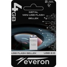 Everon 4gb Metal USB Mini Flash Bellek