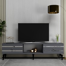 Pelinct Tv Sehpası Antrasit-Gümüş