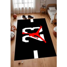 Dijital Baskılı Kaymaz Micheal Jordan Desenli Çocuk Oyun Halısı