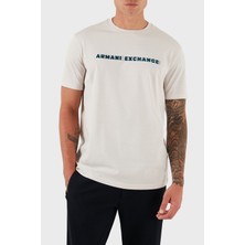 Armani Exchange Logolu % 100 Pamuk Regular Fit Bisiklet Yaka T Shirt Erkek T Shirt XM001458 AF10364 U1013