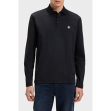 Boss Pamuklu Regular Fit Düğmeli Polo Yaka Sweat Erkek Polo Yaka Sweat 50523917 406